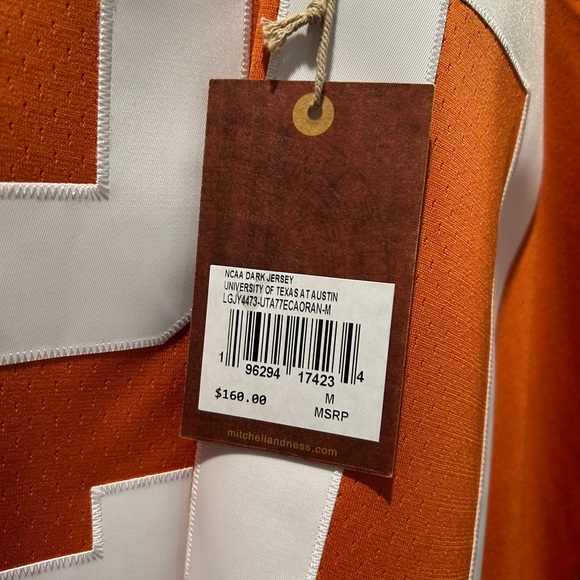 Mitchell & Ness Orange College Vault Jersey - Picture 3 of 7